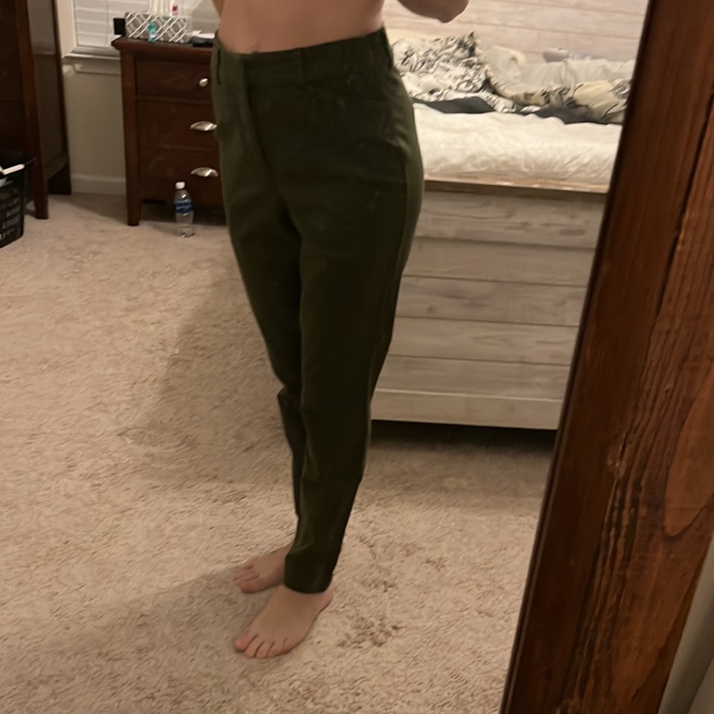Old Navy Olive Green Pixie Pants - image 2